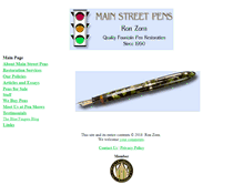 Tablet Screenshot of mainstreetpens.com